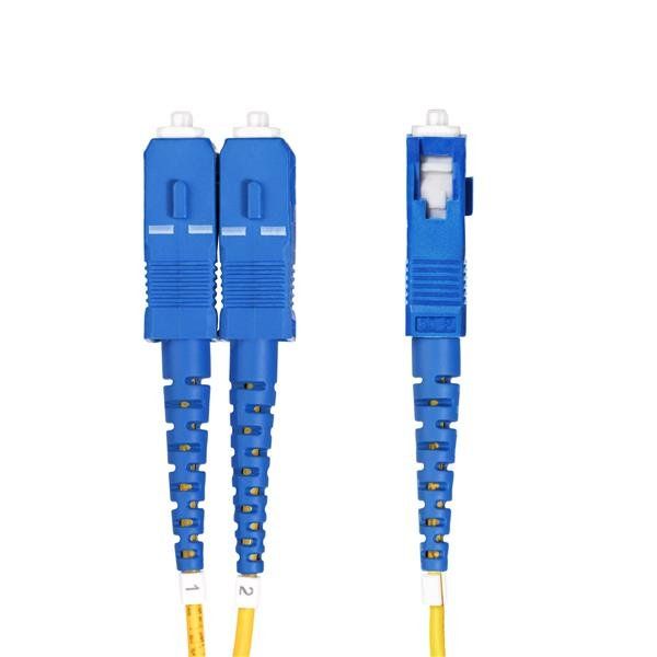 StarTech.com 3m (10ft) LC to SC (UPC) OS2 Single Mode Duplex Fiber Optic Cable,…