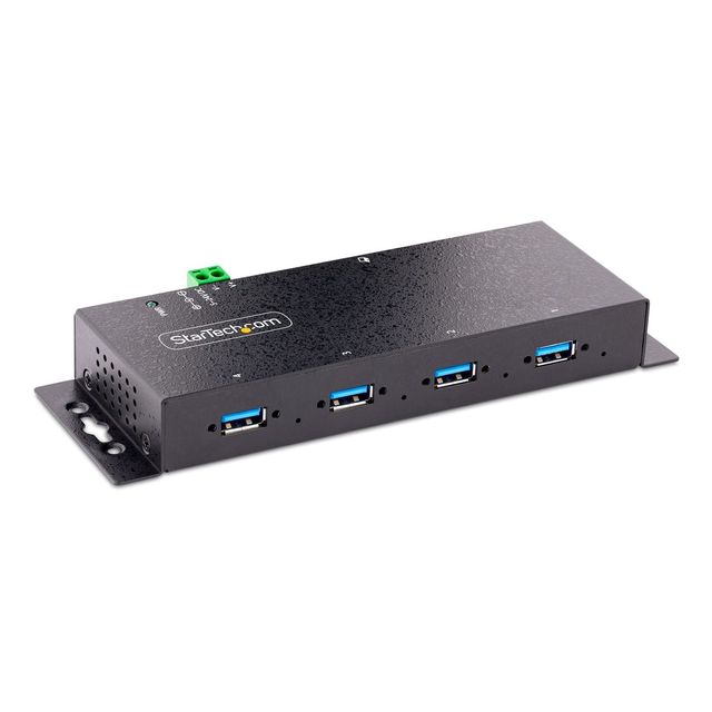 StarTech.com 4-Port Industrial USB 3.0 5Gbps Hub, Rugged USB Hub w/15kV Air/8kV…