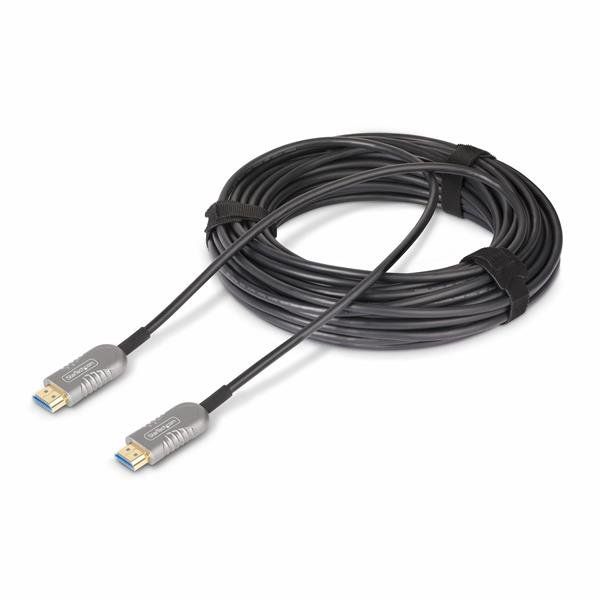 StarTech.com 50ft (15.2m) HDMI 2.1 Hybrid Active Optical Cable (AOC), CMP, Plen…