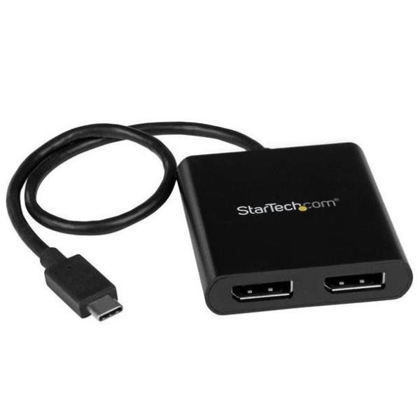 StarTech.com Adattatore Splitter MST Hub - USB-C a 2 porte DisplayPort Multi-Mo…