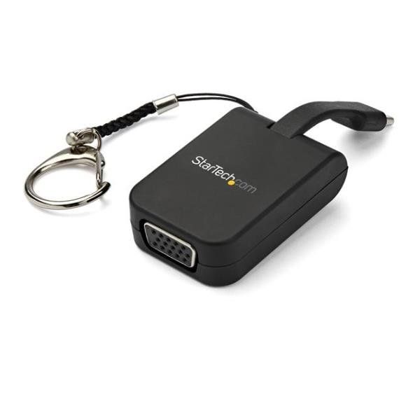 StarTech.com Adattatore portatile USB-C a VGA con portachiavi e cavo integrato …