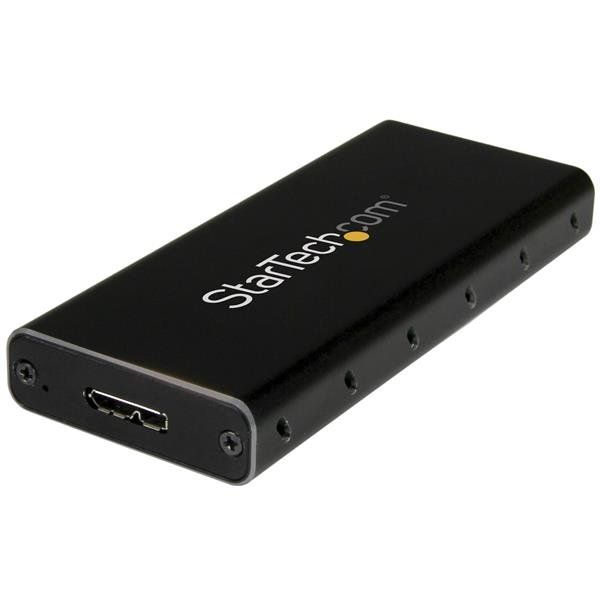 StarTech.com Box Esterno mSATA in alluminio USB 3.1 (10Gbps) - Portatile e como…