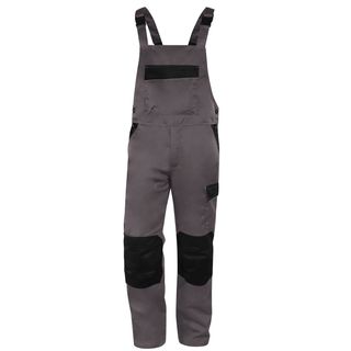 Salopette da lavoro M1SA2 - taglia L - twill/poliestere/cotone - grigio - Delta…
