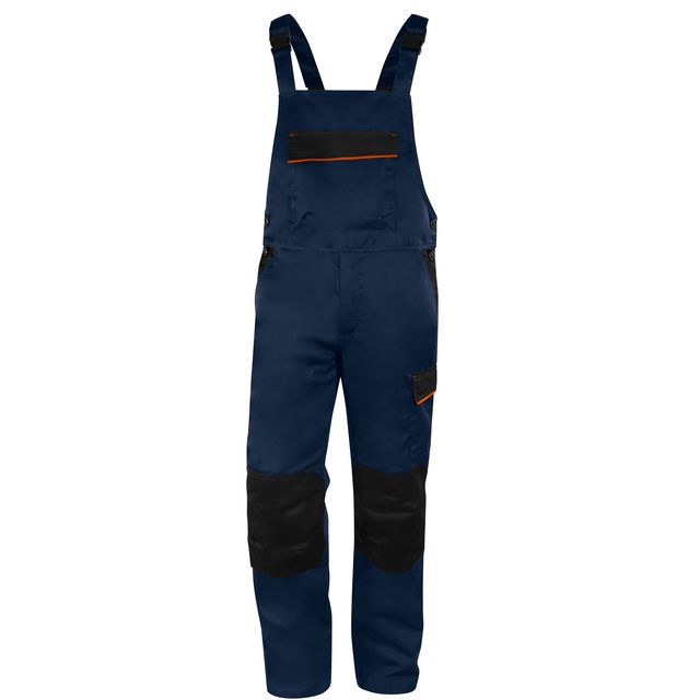 Salopette da lavoro M1SA2 - taglia M - twill/poliestere/cotone - blu/arancio - …