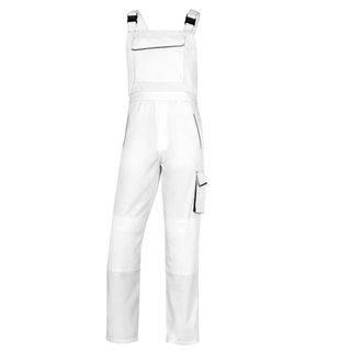 Salopette da lavoro Panostyle M6SAL - taglia XXL - PE/cotone - bianco/grigio - …