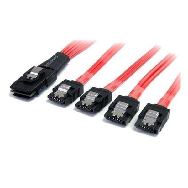 StarTech.com Cavo SAS Serial Attached SCSI 50 cm - SFF-8087 a 4 Latching SATA -…
