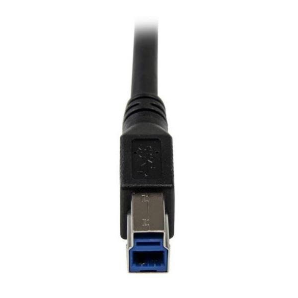 StarTech.com Cavo USB 3.0 SuperSpeed da 1 m nero - Angolare destro A a B - M/M …