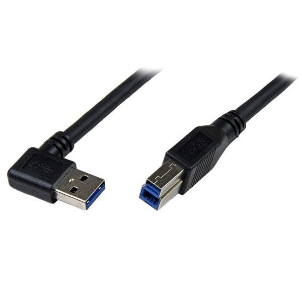 StarTech.com Cavo USB 3.0 SuperSpeed da 3 m nero - Angolare destro A a B - M/M …