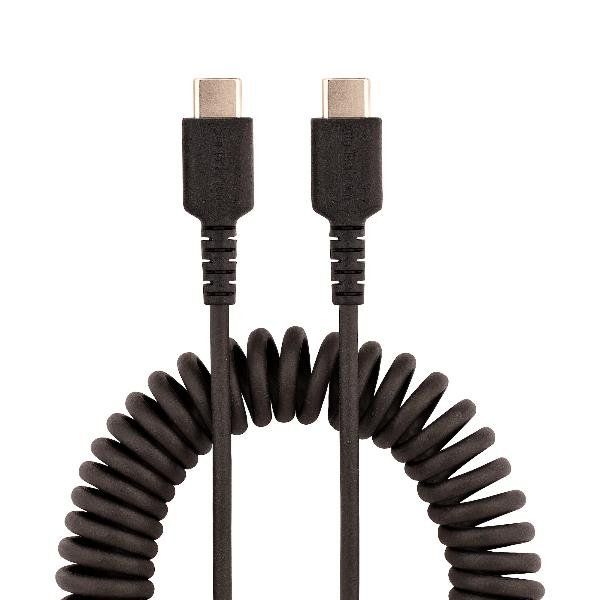 StarTech.com Cavo USB C Ricarica Veloce da 50cm; Cavetto USB tipo C 2.0 Spirala…