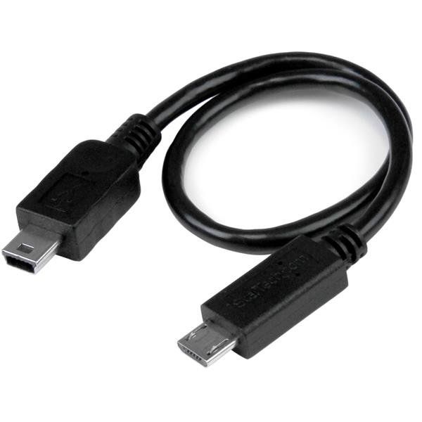 StarTech.com Cavo USB OTG - Micro USB a Mini USB - M/M - 20cm - Cavo USB - mini…