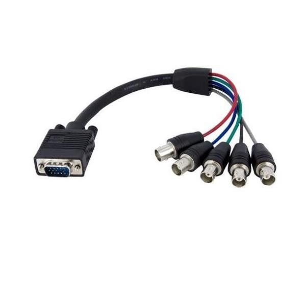 StarTech.com Cavo coassiale per monitor HD15 VGA a 5 BNC RGBHV 30 cm - M/F - Ca…