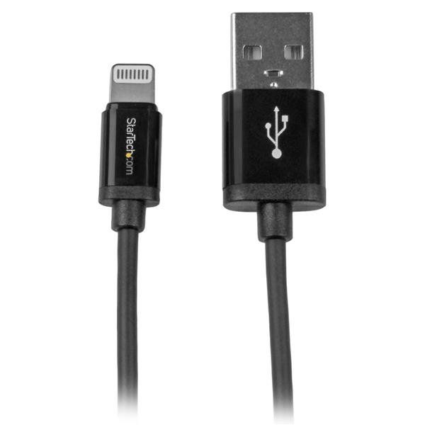 StarTech.com Cavo connettore corto Lightning a 8 pin Apple a USB da 15cm nero p…