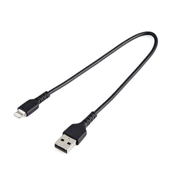 StarTech.com Cavo da USB-A a Lightning 30 cm nero - Robusto cavo in fibra arami…