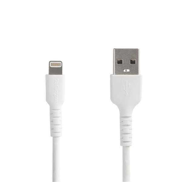 StarTech.com Cavo da USB-A a Lightning da 2 m bianco - Robusto cavo in fibra ar…