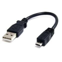 StarTech.com Cavo micro USB 15 cm - Adattatore da USB 2.0 A a Micro B M/M - Ner…