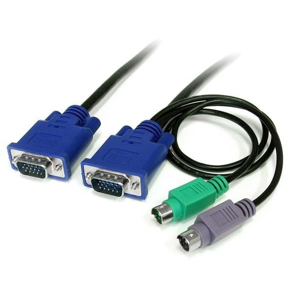 StarTech.com Cavo sottile KVM, PS/2 3 in 1, 1,8 m (SVECON6) - Cavo tastiera / v…