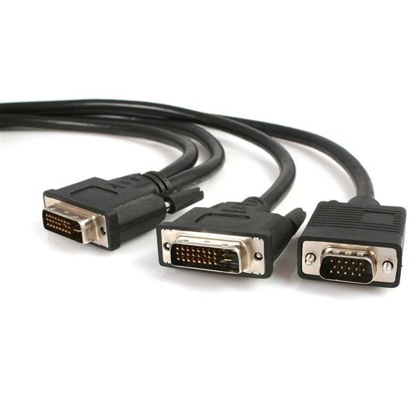 StarTech.com Cavo splitter video DVI-I maschio a DVI-D maschio e HD15 VGA masch…