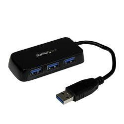 StarTech.com Hub Mini USB 3.0 SuperSpeed a 4 porte portatile - Nero - Hub - 4 x…