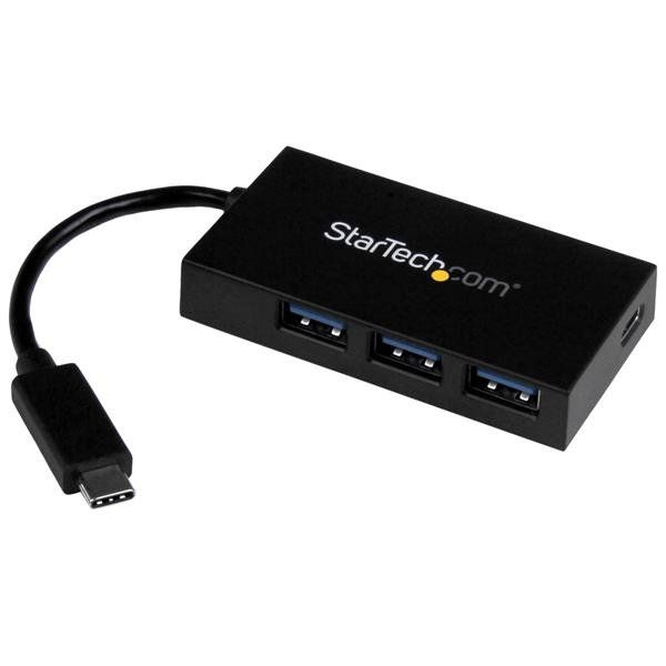 StarTech.com Hub USB 3.0 a 4 porte con USB-C - Comprende Adattatore di alimenta…