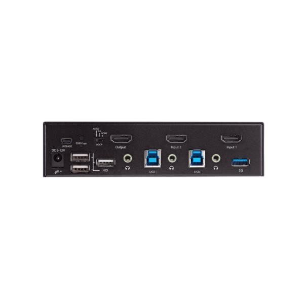 StarTech.com KVM Switch HDMI a 2 porte - Monitor singolo 4K 60Hz Ultra HD HDR -…