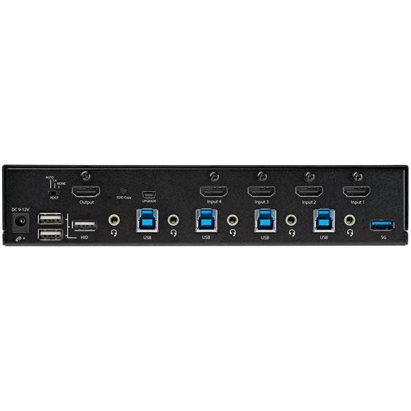 StarTech.com KVM Switch HDMI a 4 porte - Monitor singolo 4K 60Hz Ultra HD HDR -…