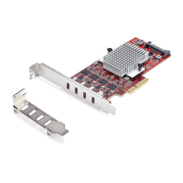 StarTech.com Scheda PCIe USB-C a 4 Porte, USB 3.2 10Gbps, Scheda di Espansione …