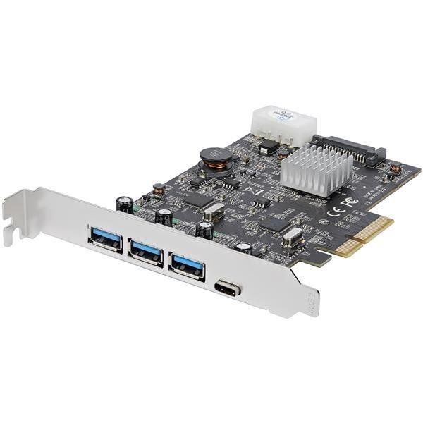 StarTech.com Scheda PCIe a 4 Porte USB 3.1 - 3x USB-A a 1x USB-C - 2x Canali De…