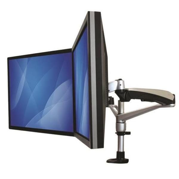 StarTech.com Supporto per Doppio Monitor con bracci articolati - Accatastabile …