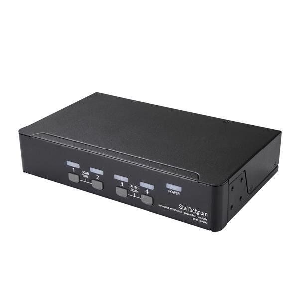 StarTech.com Switch KVM DisplayPort a 4 porte - 4K 60Hz - Schermo singolo - Swi…