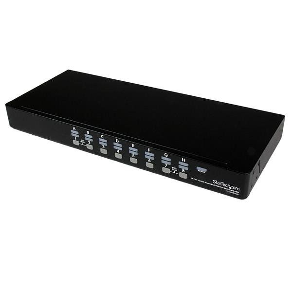 StarTech.com Switch KVM USB 16 porte, montabile a rack 1U, con OSD - Switch KVM…