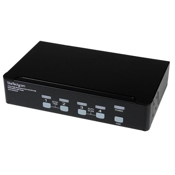 StarTech.com Switch KVM dual link DVI USB alta risoluzione a 4 porte con audio …