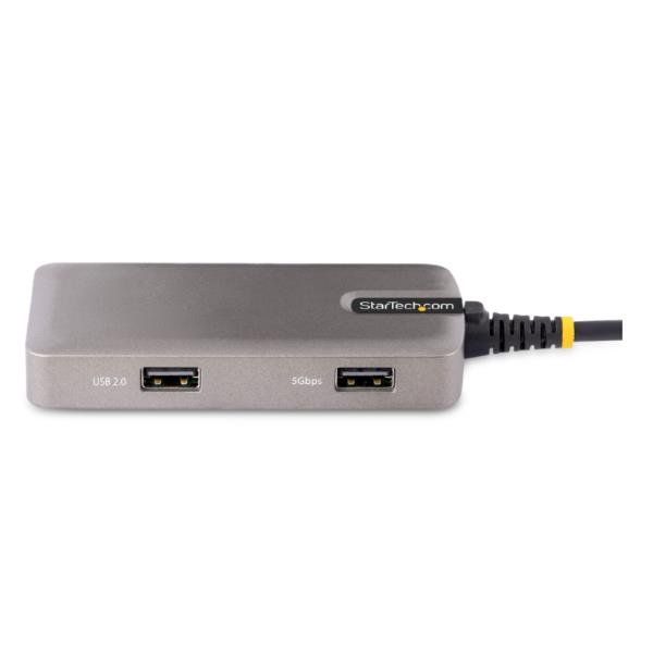StarTech.com USB-C Multiport Adapter, 4K 60Hz HDMI, HDR, 3-Port USB Hub, 100W P…