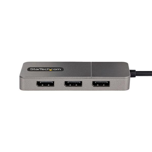 StarTech.com USB-C to Triple DisplayPort 1.4 MST Hub, 4K 60Hz, 1ft (30cm) Cable…