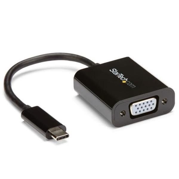 StarTech.com USB-C to VGA Adapter - Black - 1080p - Video Converter For Your Ma…