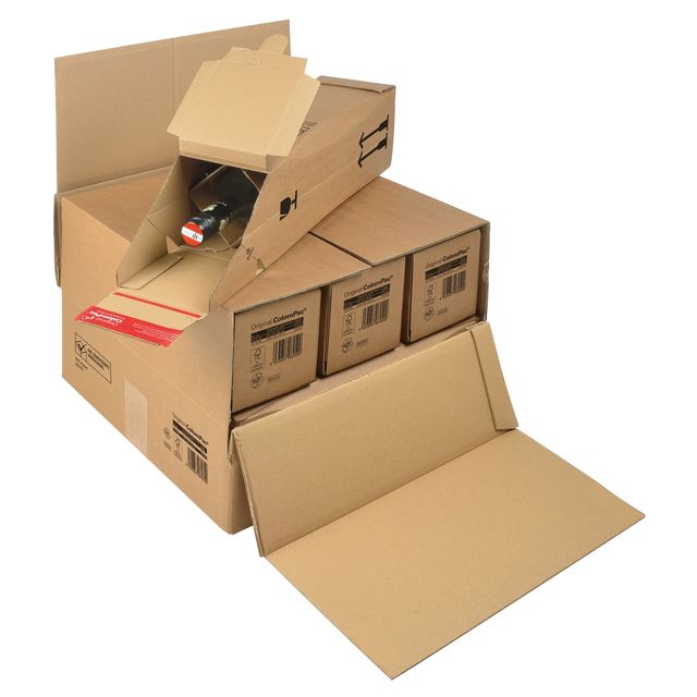 Scatola CP 181 - modulabile per 3/6 bottiglie - 37,5 x 36,5 x 25 cm - cartone -…