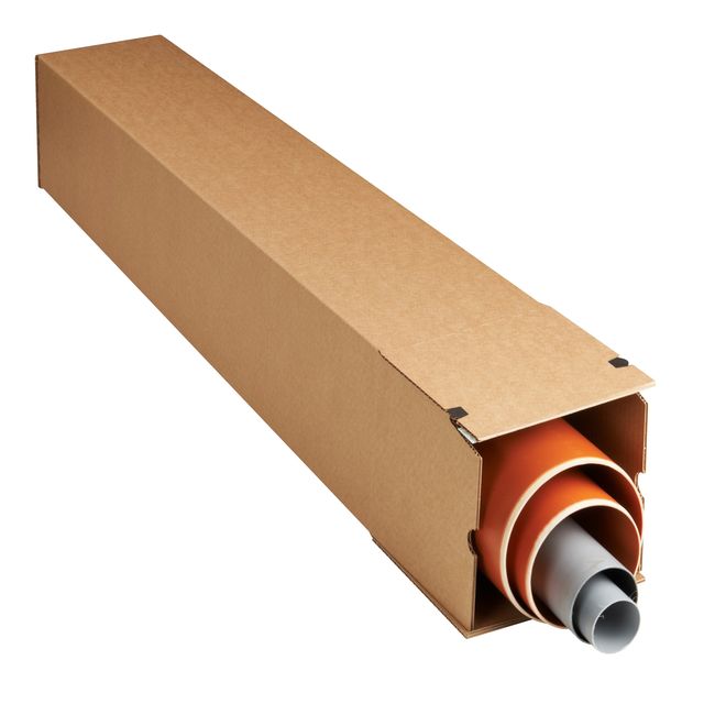 Scatola a tubo Square Box - chiusura strip - 10,5 x 10,5 x 71,5 cm - cartone mi…