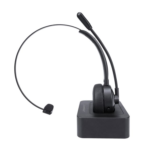 TECHMADE GEMBIRD BT CUFFIA WIRELESS DA CALL CENTER, MONO, NERA