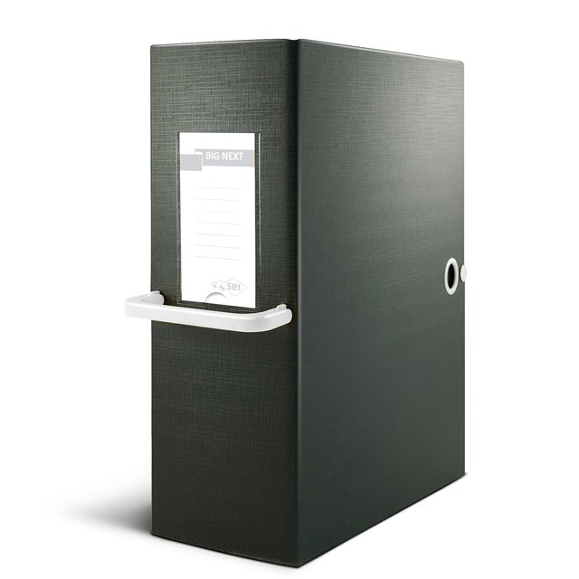 Scatola archivio Big Next - dorso 20 cm - 25 x 35 cm - nero/bianco - Sei Rota