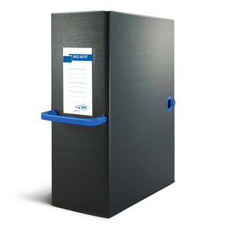 Scatola archivio Big Next - dorso 20 cm - 25 x 35 cm - nero/blu - Sei Rota