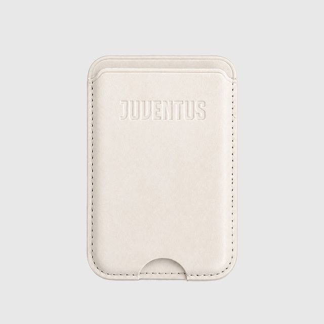 TECHMADE WALLET PORTACARTE MAGNETICO JUVENTUS CLASSIC WHITE