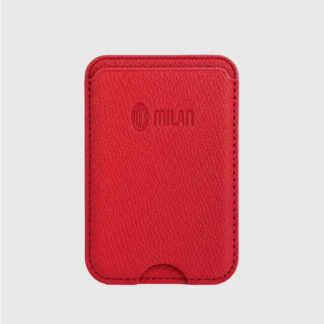 TECHMADE WALLET PORTACARTE MAGNETICO MILAN CLASSIC RED