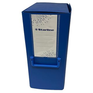Scatola archivio con maniglia - dorso 16 cm - 25 x 35 cm - blu - Starline