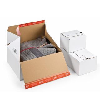 Scatola e-commerce - per spedizioni - 30,6 x 18,6 x 12,7 cm - cartone - bianco …