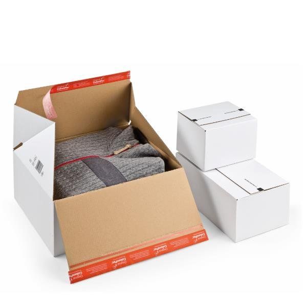 Scatola e-commerce - per spedizioni - 38,9 x 32,4 x 16 cm - cartone - bianco - …