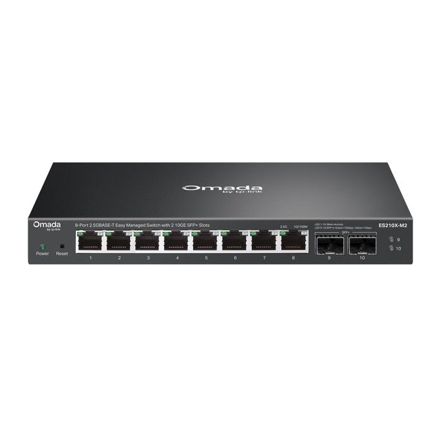 TP-LINK ES210X-M2 OMADA SWITCH GESTITO L2+ 8 x 2.5GBase-T + 2 x 10 Gigabit SFP+…