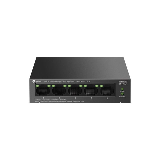 TP-Link LiteWave LS105P Non gestito Fast Ethernet (10/100) Supporto Power over …