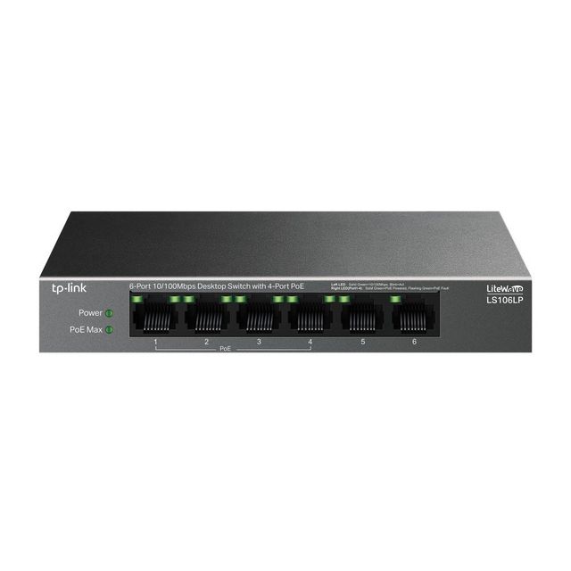 TP-Link LiteWave LS106LP switch di rete Non gestito Fast Ethernet (10/100) Supp…