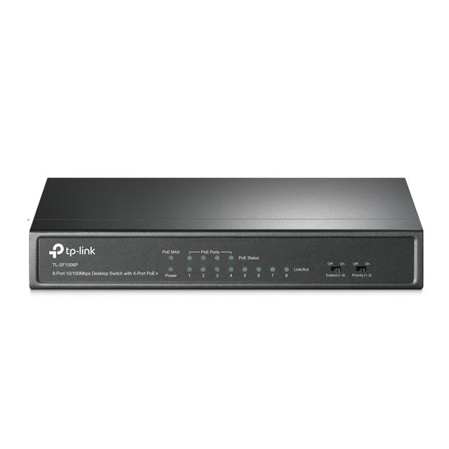 TP-Link TL-SF1008P - Switch - 4 x 10/100 (PoE) + 4 x 10/100 - desktop - PoE
