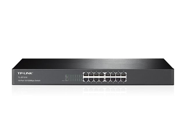 TP-Link TL-SF1016 switch di rete Non gestito Fast Ethernet (10/100) 1U Nero