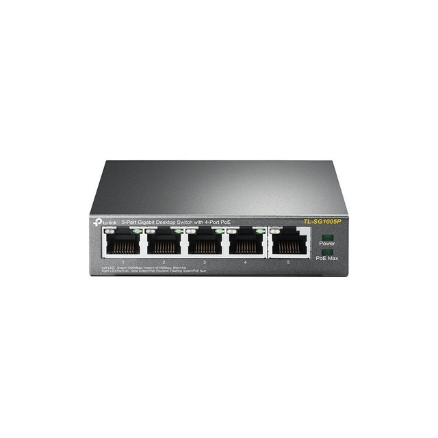 TP-Link TL-SG1005P Non gestito Gigabit Ethernet (10/100/1000) Supporto Power ov…